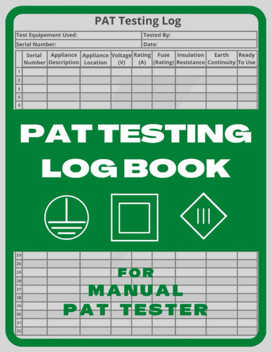Pat testing log book portable - pat,