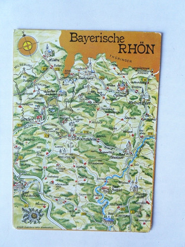 Postcard bavarian rhön - postcard,