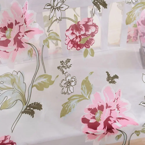 Floral sheer tulle window - tulle,