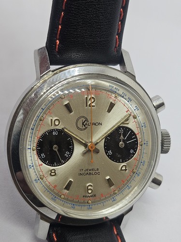 Vintage steel kaltron valjoux - vintage,
