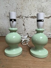 PAIR OF MINT GREEN GLAZE