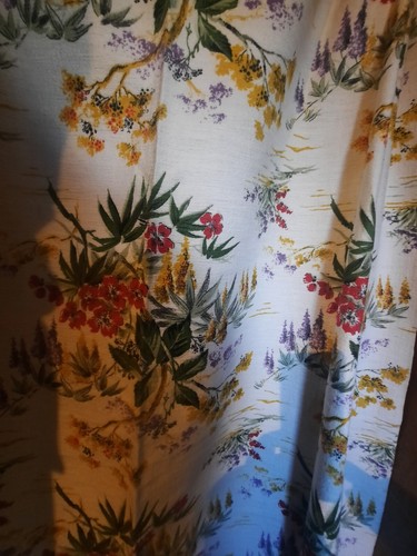 1950s barkcloth vintage - barkcloth,