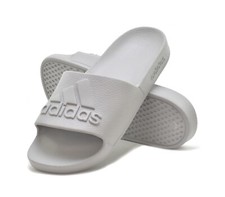 adidas Adilette Aqua Slides Unisex Adults Slider Grey Gym Pool Causal Sliders