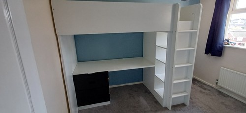 Ikea smasted loft bed with - ikea,