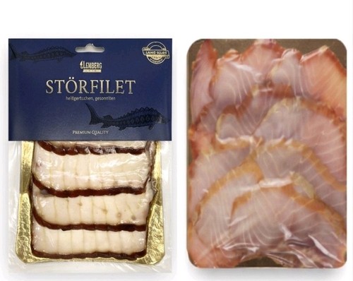 2x125g sturgeon fillets - 2x125g,, cold