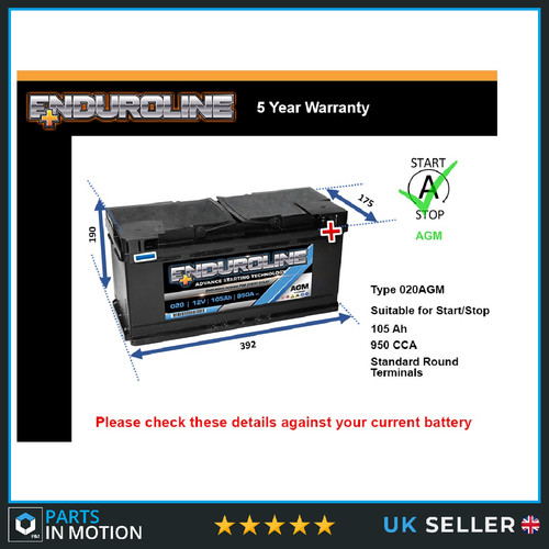Agm car battery 020agm - battery,