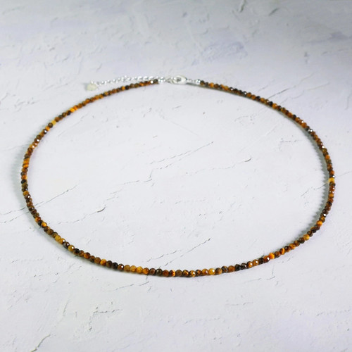 Natural tiger eye 2mm - tiger's,