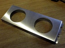 Cubby panel 1.5-DIN for 2 x