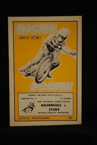 Speedway mildenhall vs - vs, stoke