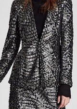 Zara Black Silver Sequin