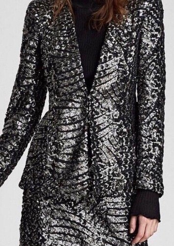 Zara black silver sequin - zara,