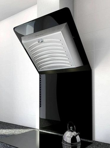 60cm angled black glass - angled,