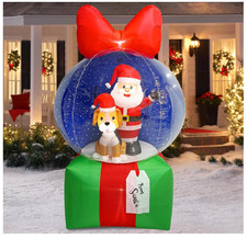 8Ft Christmas Inflatable Snow