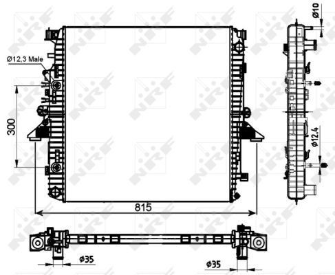 Nrf radiator for land range - radiator,