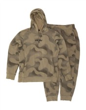 JORDAN Mens Full Tracksuit Medium  Khaki Camouflage Cotton DU90
