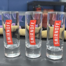 Set Of 3 Smirnoff Shot Glasses