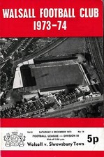 Football Programme>WALSALL v