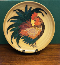 Dennis Chinaworks Sally Tuffin  large ceramic plate. Decorative pottery.