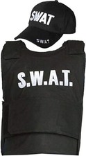 Children Swat VEST Boys Kids Military Police Fancy Dress Costume Outfit