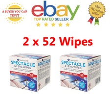 Spectacle Wipes Lens Cleaning Sunglasses Smear Free Healthpoint - 104 Wipes