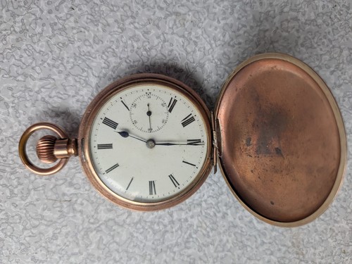 Vintage hunter pocket watch - vintage,