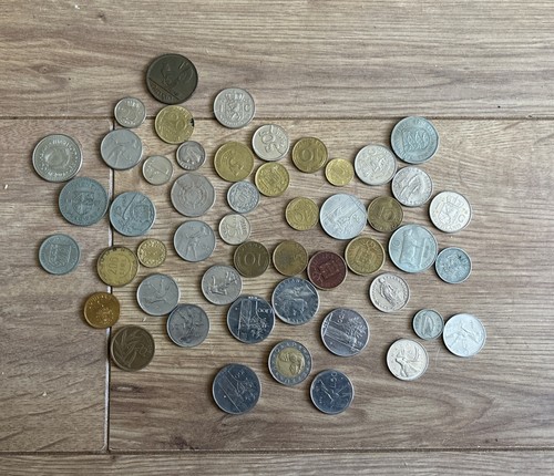 Foreign coin lot mixed - foreign,