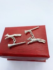FOX & HORN CUFFLINKS  in `925`