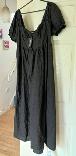 Boohoo black skater midi dress - skater,