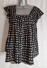 TU Ladies black & beige square