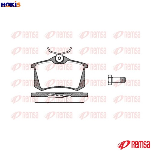 Brake pad set disc - set,