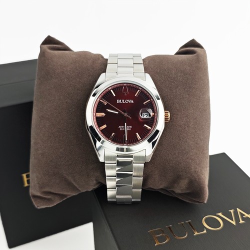 Bulova men surveyor - red, dial