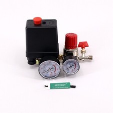 Manifold Regulator Valve And Gauges Air Compressor Pressure Control Switch Parts