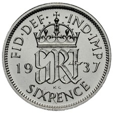 UK SIX PENCE 1937-1967 (READ