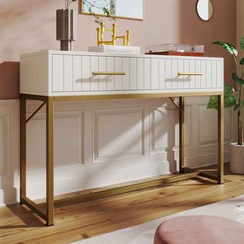 Console table with drawers - console,