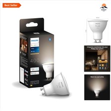 GU10 Smart LED Spotlight – White, Dimmable, 400 Lumen, 4000K, Energy Efficient
