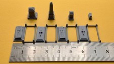 12 x N Gauge 1:148 Monuments Cemetery Scenery for Model Railway Layouts (GREY)