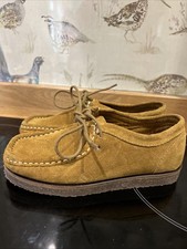 Zara Boys Size 13 (32) Suede Flat Loafers Shoes  Brown