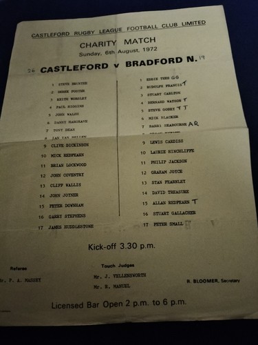 Rare castleford bradford - rare,
