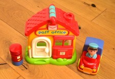 Happyland Post Office with Sound, Postman, Delivery Van & Post Box, VGC