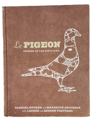Pigeon cooking the - at, dirty