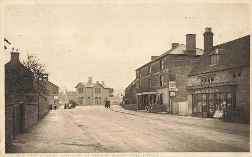 Town hall and bridge - hall, street