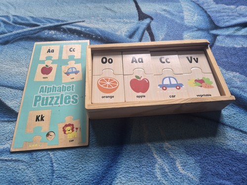 Wooden educational jigsaw - ☆wooden,