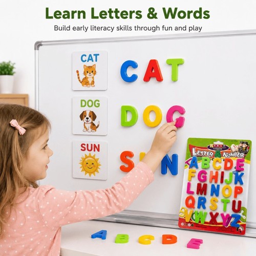 Magnetic alphabet letters to - magnetic, a