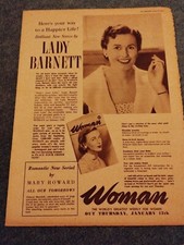  Sk111  Ephemera 1950s Advert Woman Magazine Lady Isobel Barnett