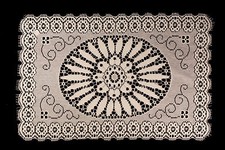 12" Rectangular Cream Flat