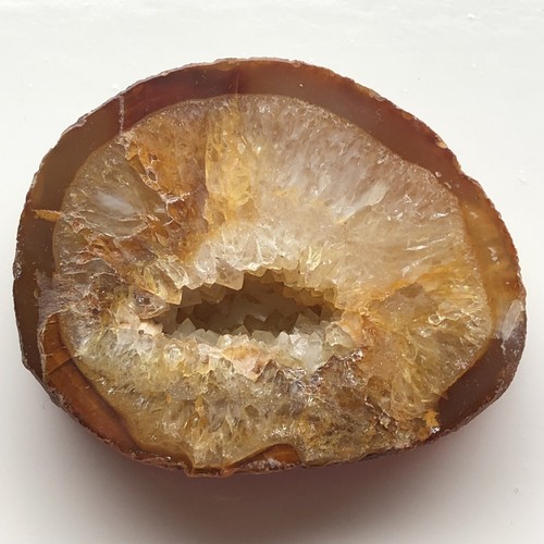 Freestanding geode thick slice - geode,