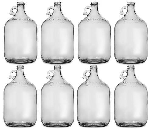Glass jug gallon pack of - glass,