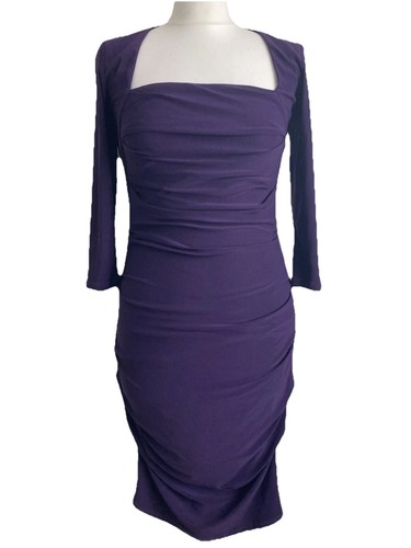 Ossie clark purple - clark, ruched