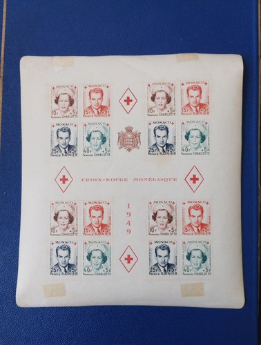 Stamps monaco 1949 - 1949, sheet