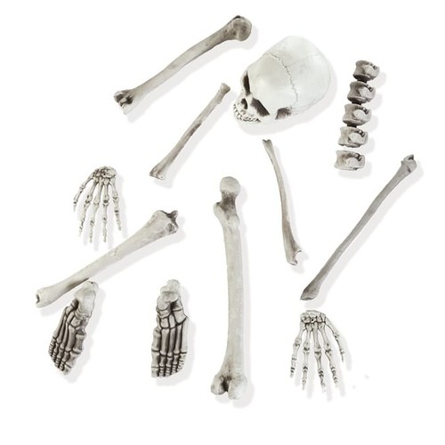 Halloween bag bones piece - bag,